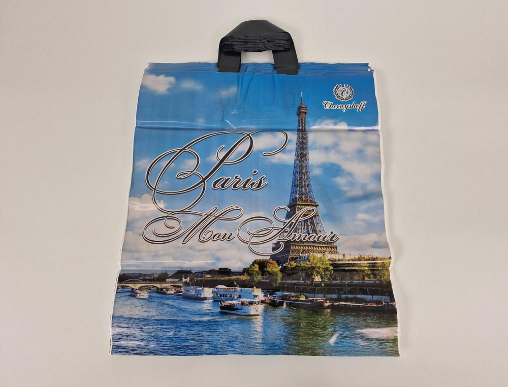 Пакет із петльовою ручкою 40*45(65 мкм)"Париж Ренпако (25 шт.) Харків - фото 1