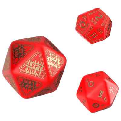 Набор кубиков для настольных игр Q-Workshop RuneQuest Red gold Expansion Dice (3 шт.) (SRQE53) Винница