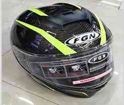 Шлем-интеграл (mod: 602) (size:XL, под карбон , желтая полоса) Мукачево