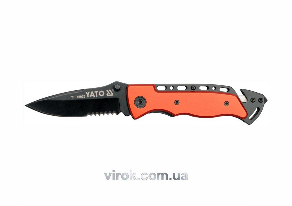 Ніж складний YATO : з зубцями, L= 200 мм [6/48] Одеса - фото 1