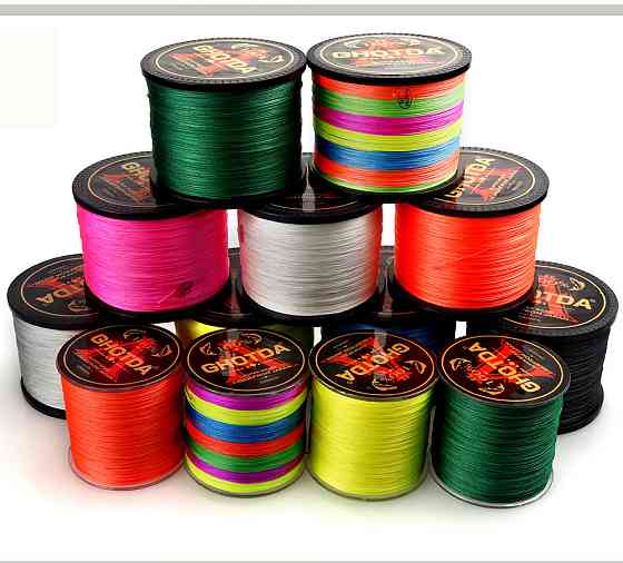 Шнур рыболовный плетёный GHOTDA 150м, 8 жил, синий Киев