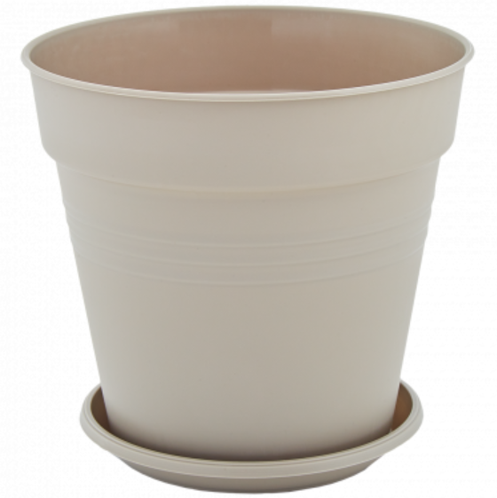 Вазон Глорія з підставкою 14,5*14см какао Алеана Житомир - изображение 1