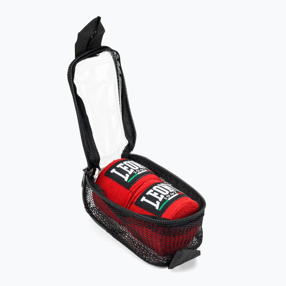 Бинти для боксу Leone AB705 Red 3.5m Каменское - изображение 9