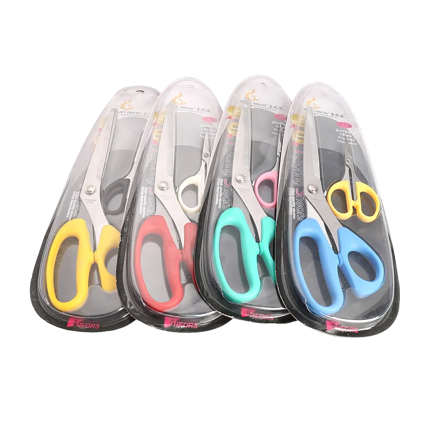 Ножницы портновские из нержавеющей стали с пластиковой ручкой для шитья, набор ножниц 2в1, красного цвета Каменец-Подольский - изображение 3