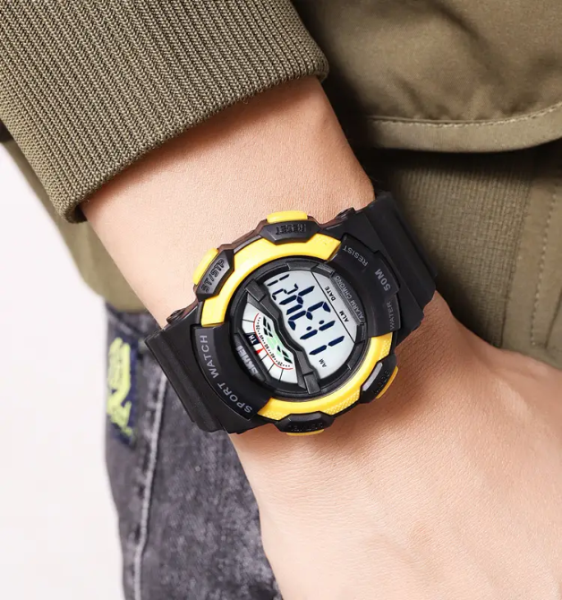 Мужские спортивные часы Skmei 2153 (Черные с желтым) Винница - изображение 5