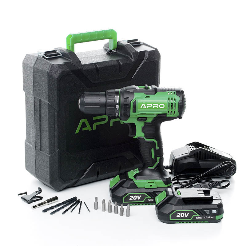 Шуруповерт акумуляторний APRO 895030 кейс 20В 2ак 2А/год Li-lon з АКБ і ЗП в компл Коломия - фото 9