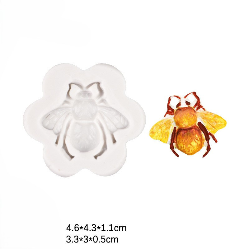 Силиконовая форма Пчела 46 на 43 мм серый Киев - изображение 2