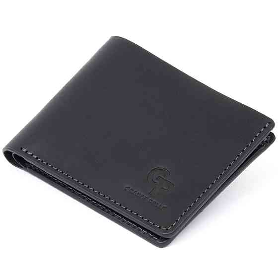 Портмоне на одно отделение в матовой коже GRANDE PELLE 11309 Черное Киев