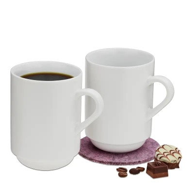 Набор чашек Kela Mattia 300 мл 2 шт White (12749) Винница - изображение 1