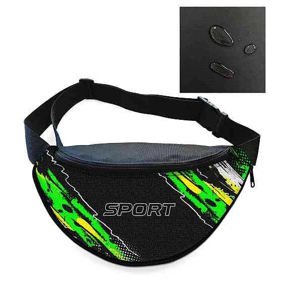 Сумка-бананка чоловіча/жіноча Sport 32×16 см з розширювачем поясна сумка або сумка через плече (02881) Київ