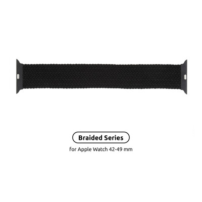 Ремешок для смарт-часов Armorstandart Braided Solo Loop для Apple Watch 49/46/45/44/42 (Series 1-3) Charcoal Size 10 (172 mm) (ARM58074) Винница - изображение 1