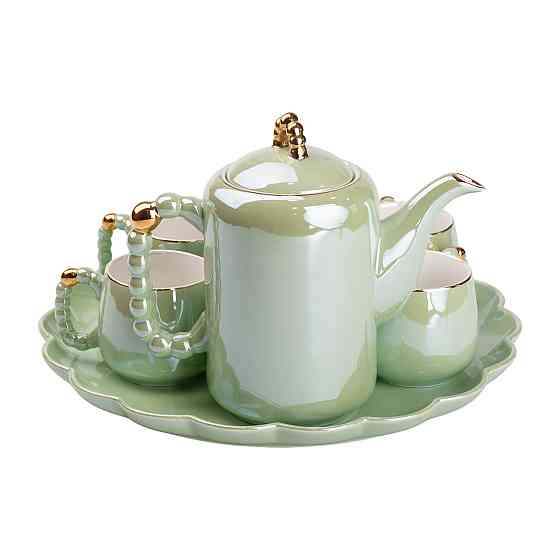 Чайный набор на 6 персон с заварником и подставкой Киев