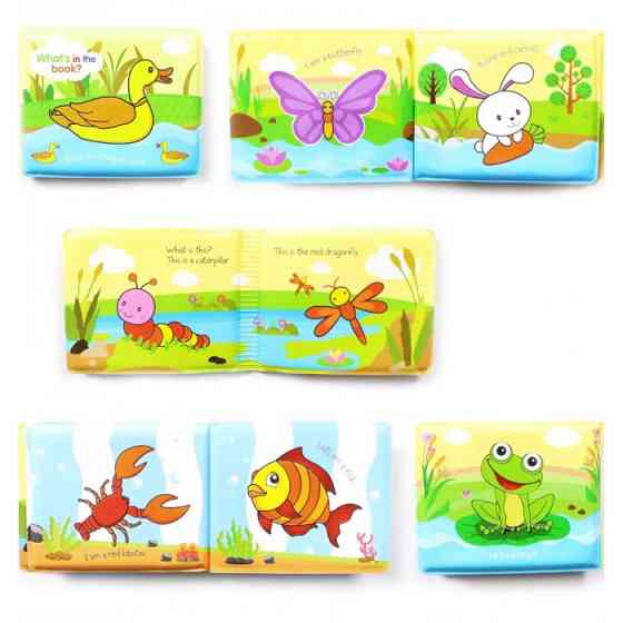 Игрушка для купания A531-3 книжка, учим названия животных и транспорта Уточка Винница