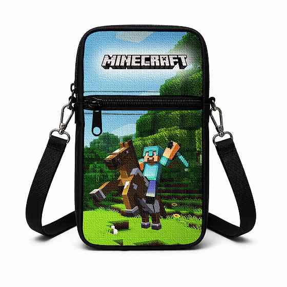 Сумка-чехол для телефона Minecraft детская через плечо, водонепроницаемая мини-сумка (4739) Киев