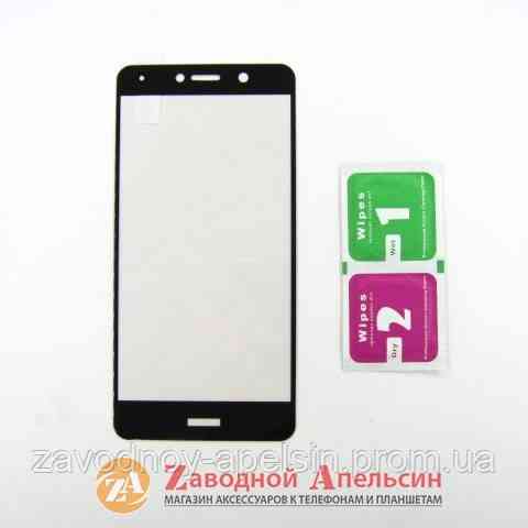 Захисне скло Huawei Y7 2017 GLASS black Одеса