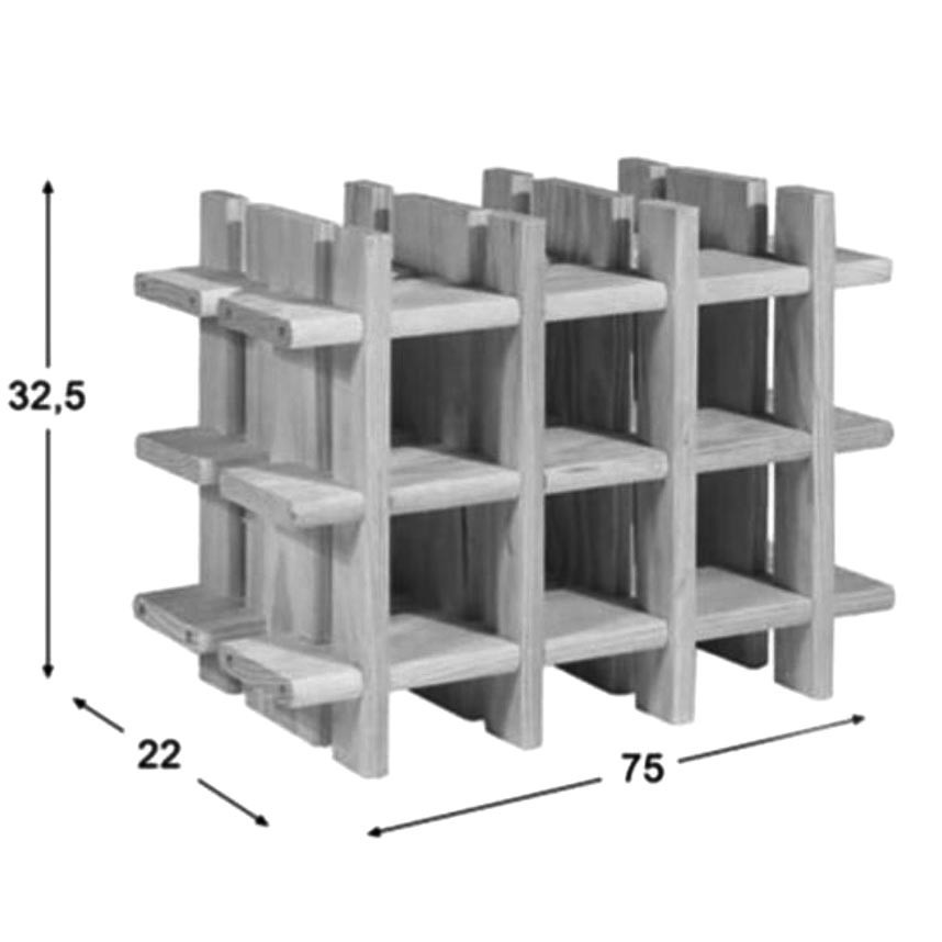 Настольная винная полка 