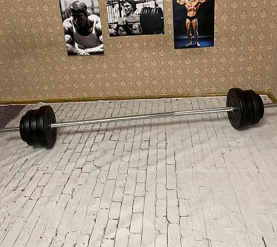 Штанга наборная на 32 кг Гантели, гири, штанги и диски в ударостойком пластике Киев