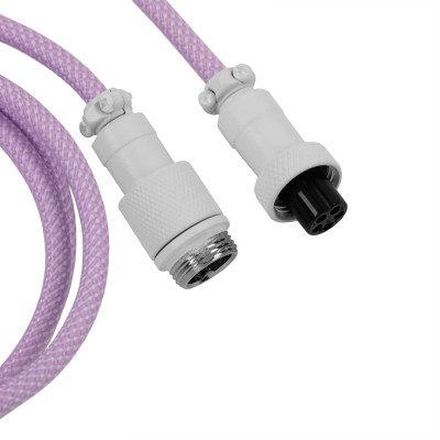 Дата кабель USB-C + USB A to USB-C 1.36m Coiled Aviator purple Keychron (CAB17_KEYCHRON) Винница - изображение 3