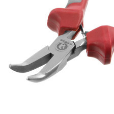 Длинногубцы изогнутые 115 мм красно-серые ручки Мукачево - изображение 3