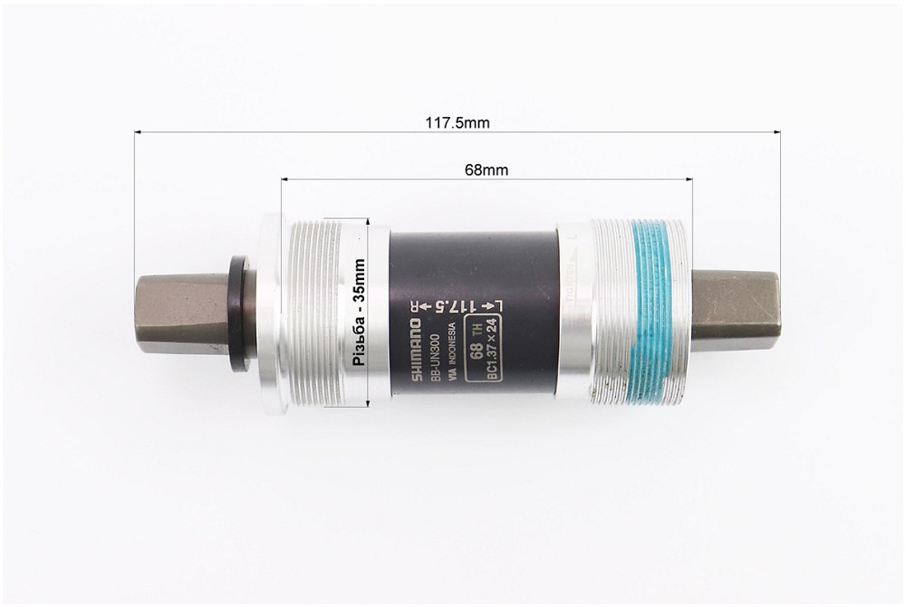 Картридж-каретка "квадрат" MTB 68х117,5мм, BB-UN300 Київ - фото 2