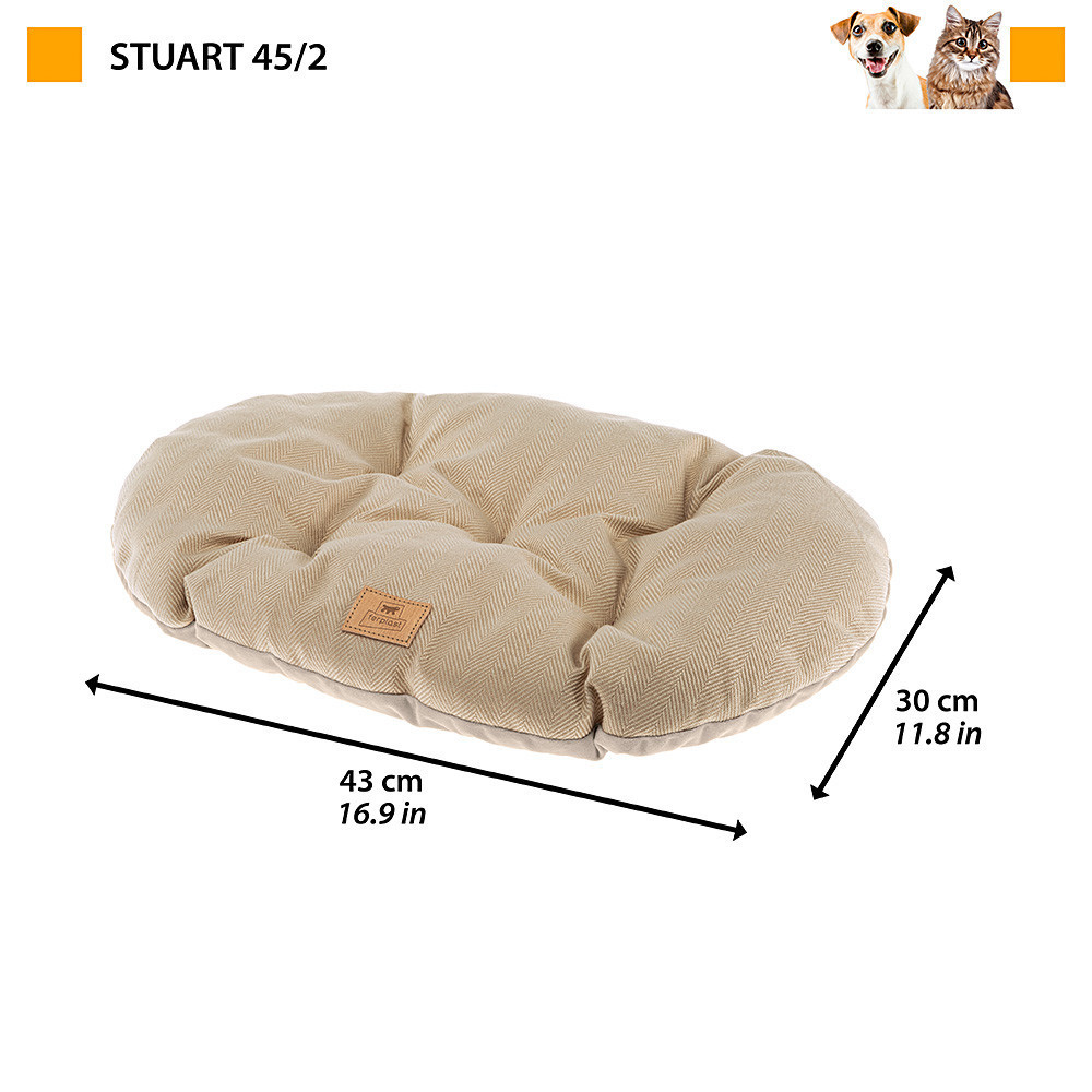 Підстилка- подушка для собак і котів Ferplast Stuart 45/2 (Ферпласт Стюарт 45/2) Синій Запоріжжя - фото 3