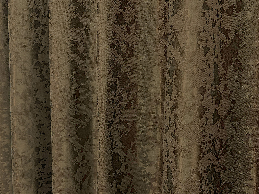 Комплект штор VR-Textil Лен Мрамор 150х270 2шт и Тюль 600х270 1261ш-1579т Коричневый с молочным 71-161/5 Киев - изображение 7