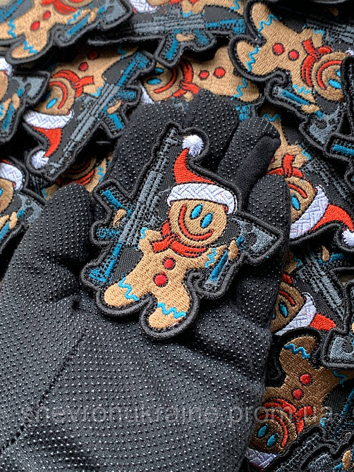 Шеврон НОВОРІЧНИЙ ПРЯНИК ЗСУ (Форма контурна. На липучці) Розмір 8x7.3см Київ - фото 6