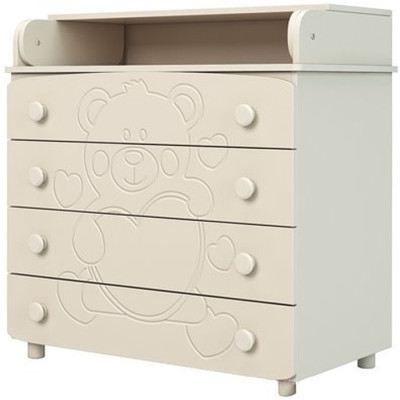 Комод-пеленатор Angelo Мишка с сердцем (айвори) 90х51х90 (14002) Винница - изображение 1