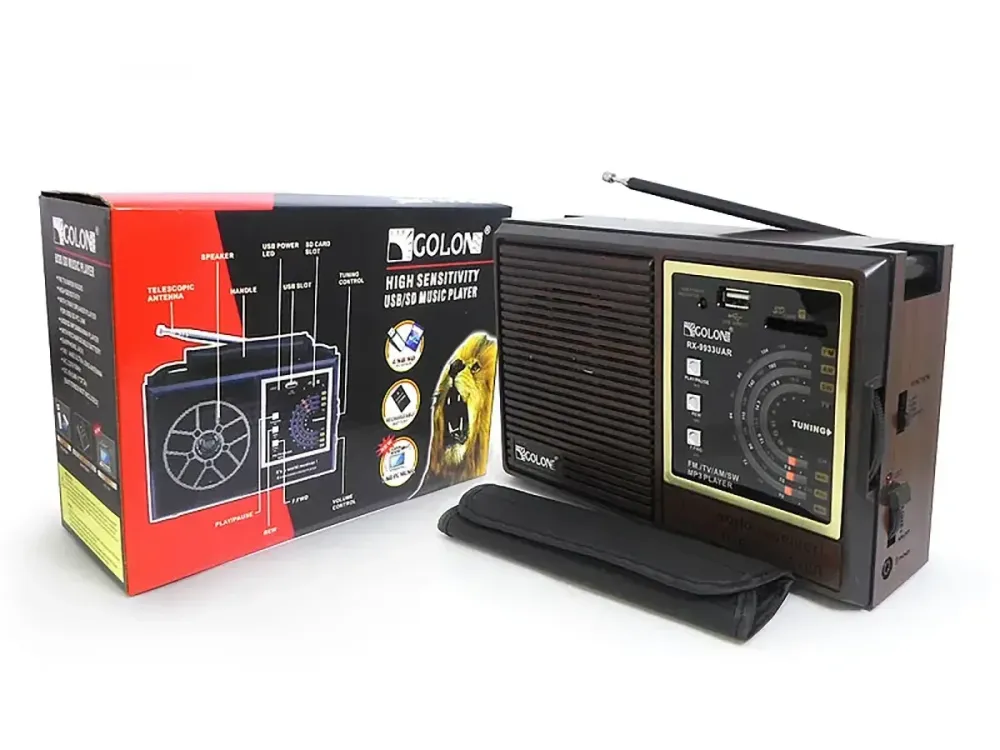 Радіоприймач Golon RX-9933UAR Від мережі 220 V або батарей UM-1 1.5 В Одеса - фото 1