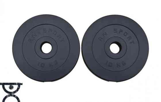 Штанга олімпійська на 110 кг Гантелі, гирі, штанги і диски з пластиковим покриттям Київ