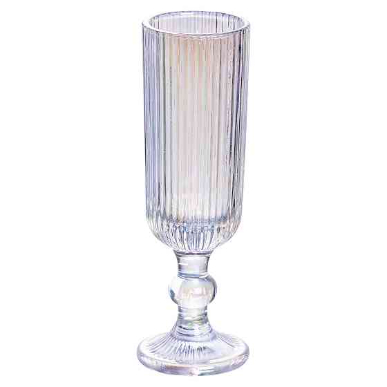 Набір келихів для шампанського 6 штук 160 (мл) подарункові скляні келихи на високій ніжці HP7116RB Коломия