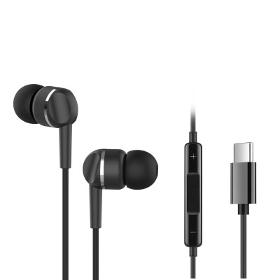Наушники Ergo VM-735 Type-C Earphones Black (VM-735K) Винница - изображение 1