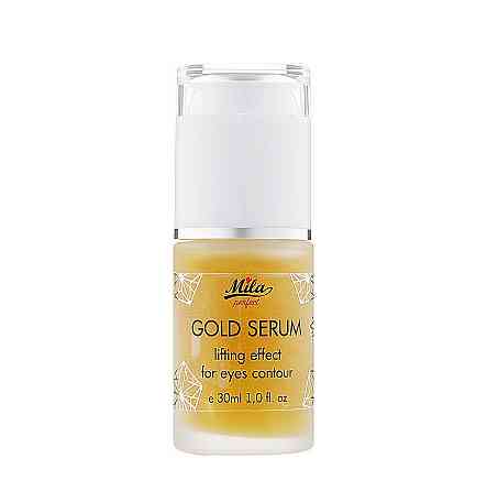 Лифтинговая сыворотка вокруг глаз и лица Золотая Serum Gold lifting Mila perfect 30 мл Винница