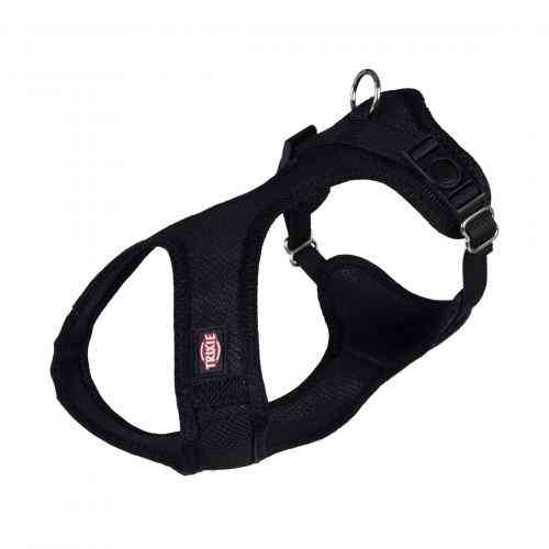Шлей Trixie для собак Soft мягкая нейлон черная размер XXS-XS 28-40 см/15 мм Киев