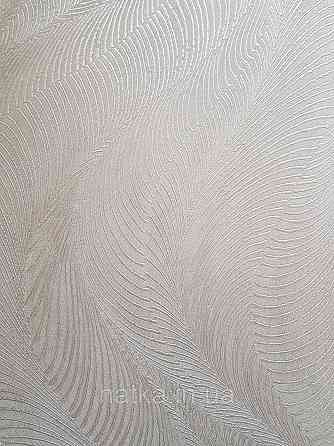 Обои виниловые на флизелиновой основе Rasch Incanto 1.06х10 абстракция волны металлик бежевые серебро 3д Киев