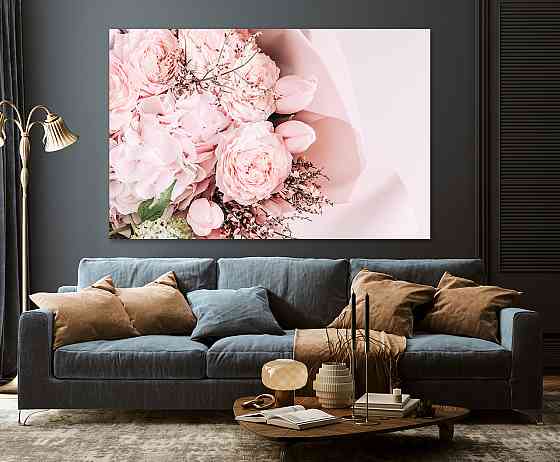 Картина холст в гостиную / спальню  Ніжні квіти   MLP_296 80х160см Киев