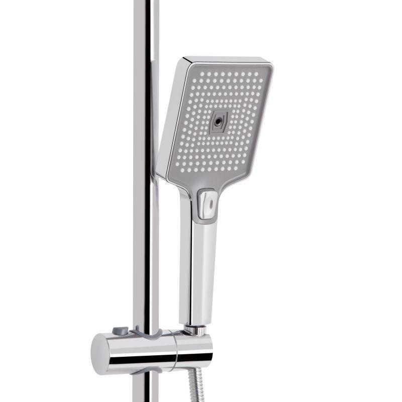 Душевая система из латуни Qtap Presto на три потребителя (с изливом) QTPRE111CRM45575 Chrome Харьков - изображение 5