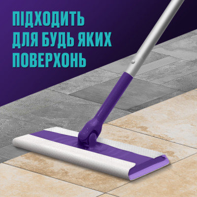 Швабра Vortex Для прибирання підлоги + Сухі серветки для підмітання 5 шт. (4823071667431) Вінниця - фото 3