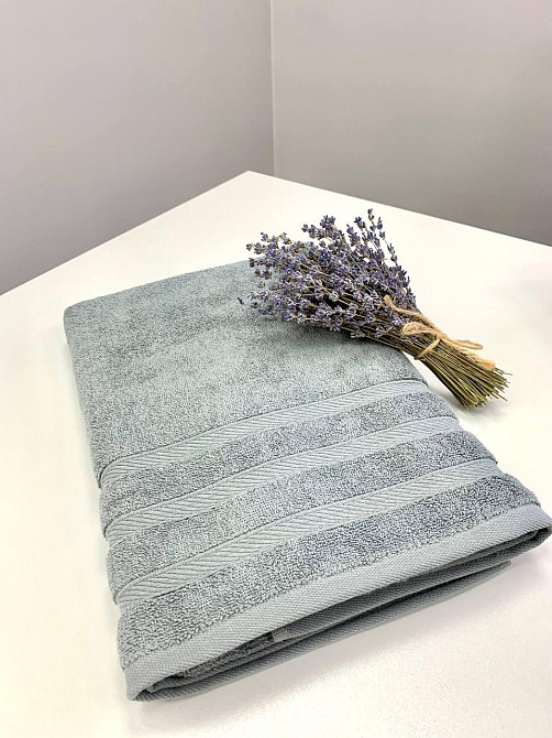 Рушник махровий Ideal Textile Косичка однотонний щільність 500 г/м2 100х150 см (56860742) Сірий Чернівці - фото 7
