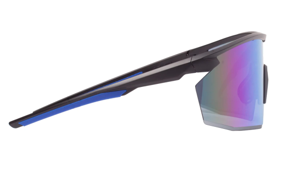 Окуляри захисні Pyramex PMXSPEC (blue mirror) Anti-Fog, сині дзеркальні лінзи в чорно-синій оправі Запоріжжя