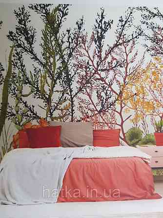 Обои виниловые  Lutece Bensimon панно 260х350 см панно море водный мир аквариум кораллы водоросли на белом Киев