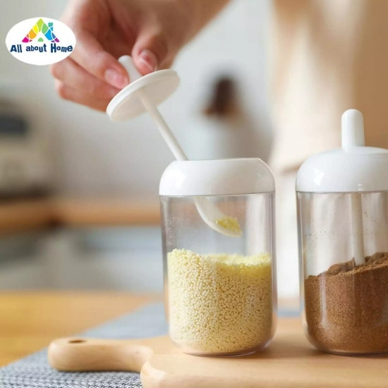 Банку з ложкою для спецій, солі, цукру (біла) Вінниця - фото 2