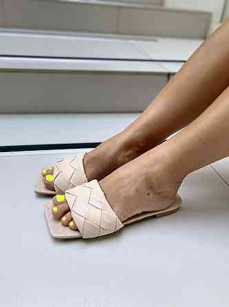 Meideli Зручні жіночі шльопанці, штучна шкіра, бежеві на низькому ходу MEIDELI E839-7 р. 36, 38 Коломия