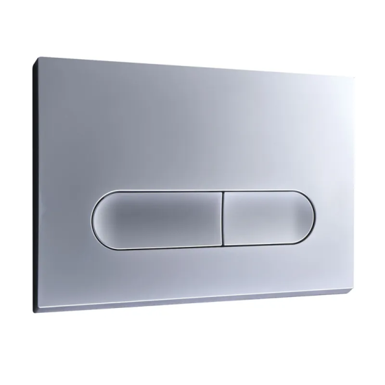 Панель змиву Koer KT-0608-14 240x160x10mm пластикова, кнопка закруглена (колір сатин) (KR6127)   ( 21280 ) Харків