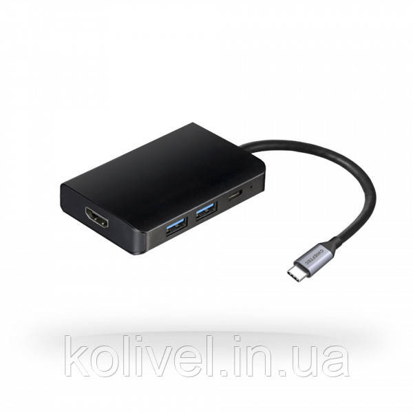 Док-станція USB3.1 Type-C --> HDMI/USB 3.0x2/USB-C/PD 60W 5-in-1 DSC-501 CHIEFTEC (DSC-501) Київ - фото 1