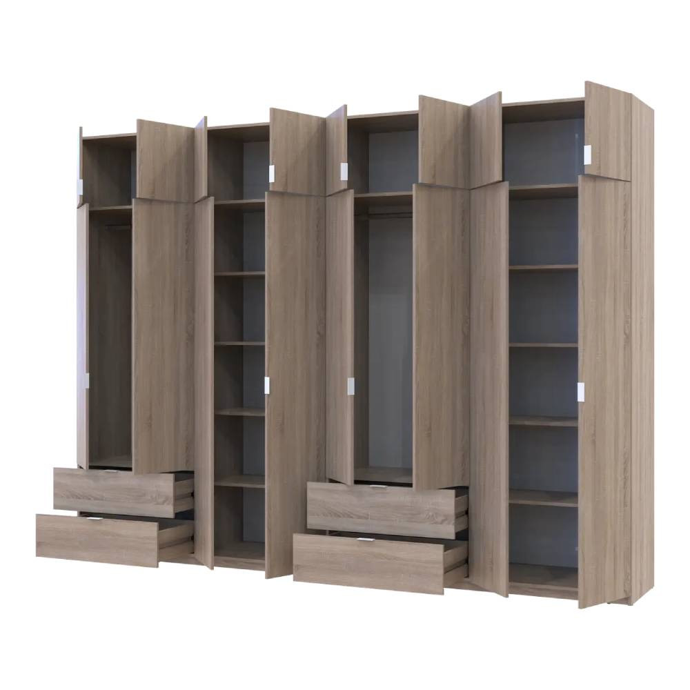 Шафа для одягу Doros Лукас Дуб сонома 4+4 ДСП 320х50х240 DRS-011710 (42005127) Дніпро - фото 3