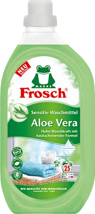 Frosch Vollwaschmittel Flüssig Aloe Vera Рідкий пральний порошок з алое вера, 25 прань Київ