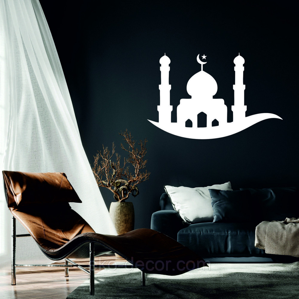 Декоративное настенное Панно «Ислам» Декор на стену 50*32 см, Белый Киев - изображение 1