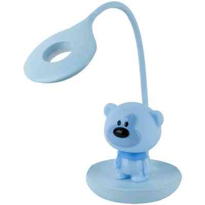 Настольная лампа Kite Bear LED с аккумулятором, синий (K24-492-2-3) Винница