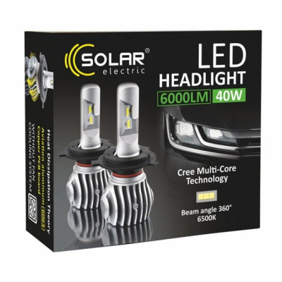 Автолампа SOLAR H11 CANBUS 12/24V 6500K 6000Lm 50W Cree Chip 1860 (8611) Вінниця - фото 4